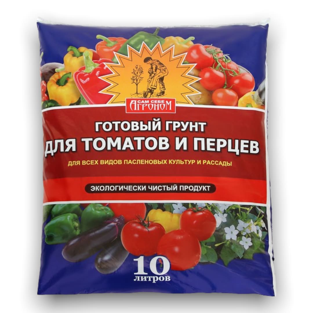Грунт «Сам себе Агроном» 10л для томатов и перцев