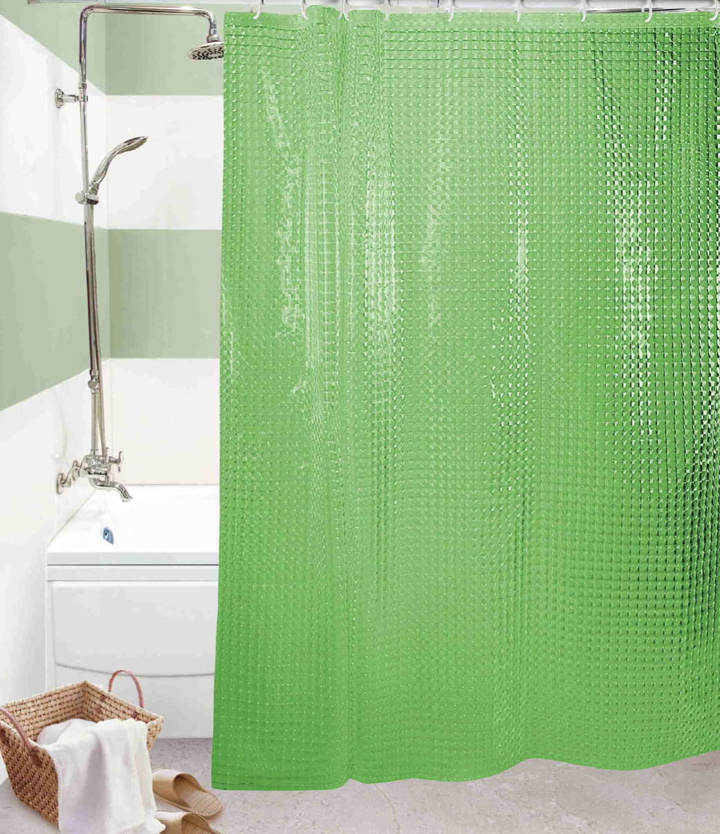 Штора для в/к 3D Shower Curtain Vinyl 180х180 (зеленый)